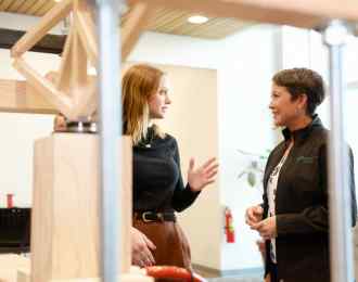 Minister of Advanced Education Melanie Mark at UNBC campus